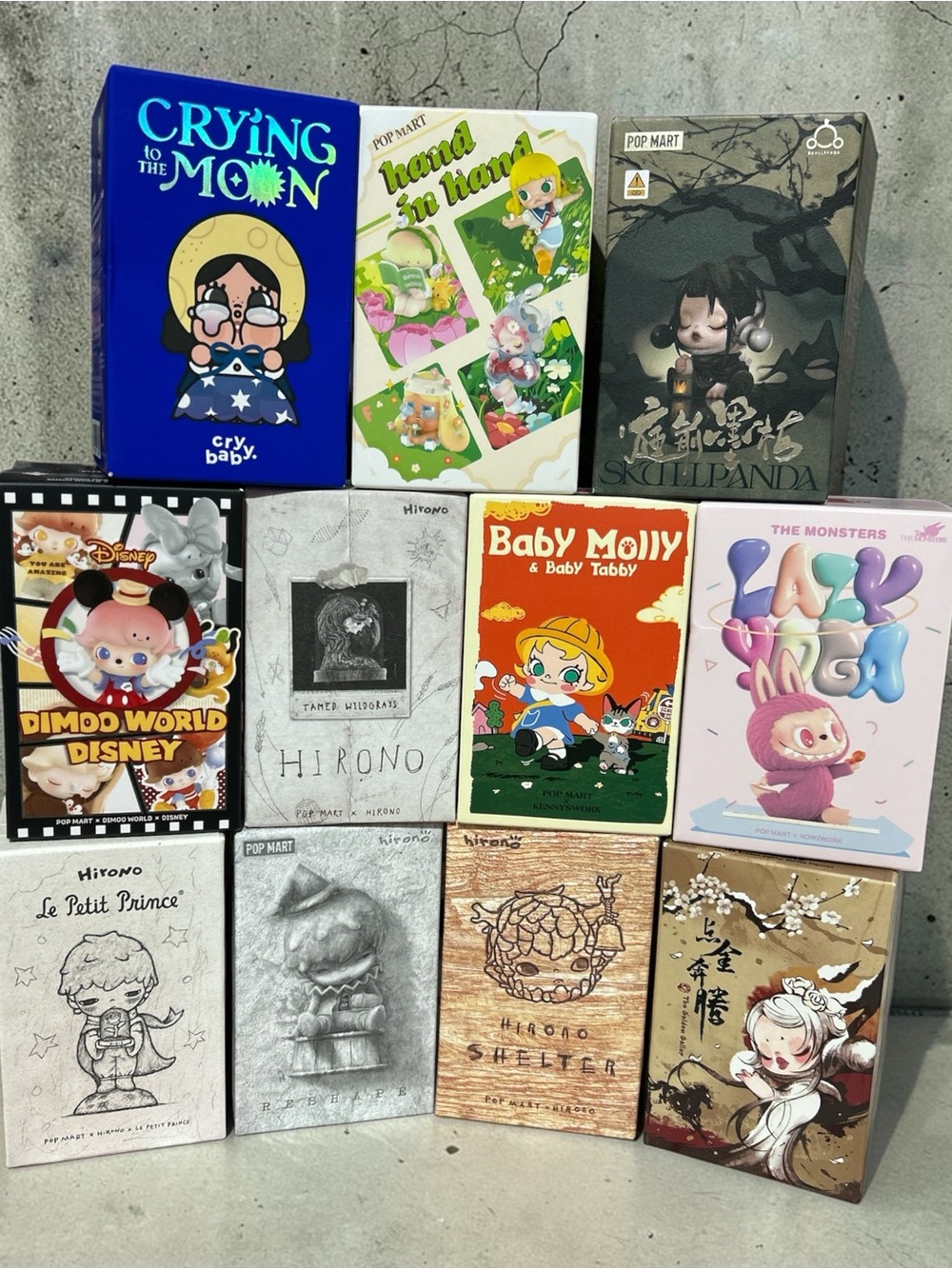 Hirono and friends Pop Mart blind box Set of 4